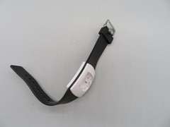 Curfew Quartz Watch Multicolor Numbers, White Bezel, Black Band, New Battery