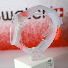 Swatch Swiss Made Big Bold Orangeinjelly 47mm SO27E102 Semi Transparent Orange