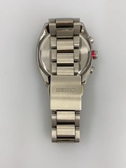 SEIKO Solar Watch Analog BLK SLV 8B63 0BA0