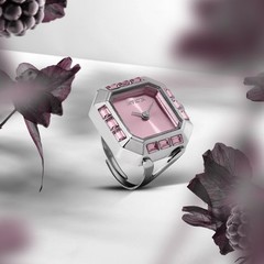 NEW Invicta Mini Angel Women’s Ring Watch 21.5mm Pink & Silver (49581) + Gift