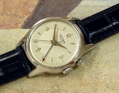 1950’s Vintage VULCAIN Cricket ALARM, Stunning SILVER Dial, Serviced