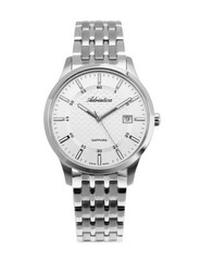ADRIATICA Men Quartz Casual Watch Classic Dress Silver Dial Waterproof Swiss