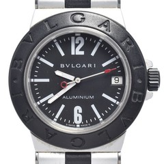 BVLGARI aluminum AL32TA Date black Dial Quartz Unisex Watch L#148418