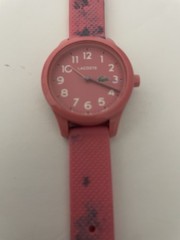 Lacoste 12.12 Unisex Kids Quartz Analog Watch Pink Silicone Strap 50m WR