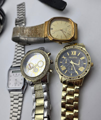 Men’s Watch Lot Parts Repair Untested Digital Quartz Vintage Mixed Brands 1.14 l