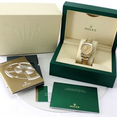 Rolex Cosmograph Daytona 116503 Champagne Steel 18K Gold Box Warranty Card 2018