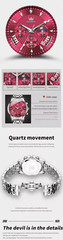 OLEVS 2892 Original Moon Phase Luminous Waterproof Quartz Watch For Men