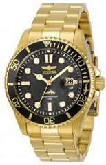 Invicta Pro Diver Men’s Watch Quartz Gold, Black Tone 30026 NIB