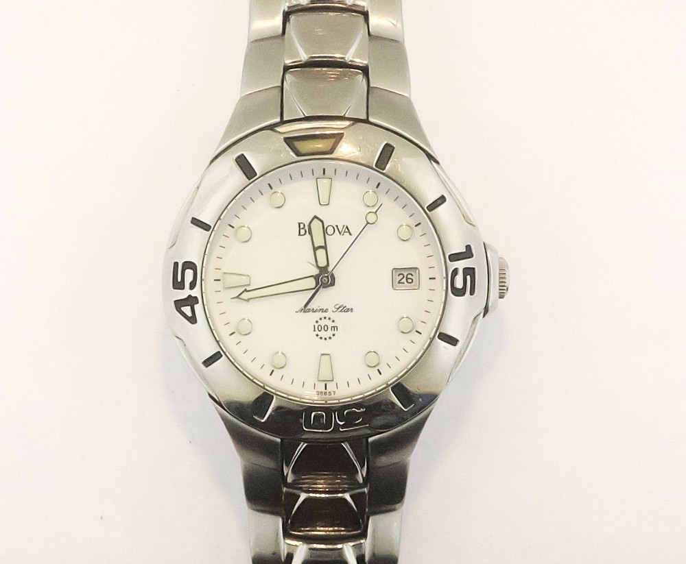 BULOVA MARINE STAR QUARTZ WATCH – 36mm