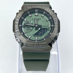 Excellent condition New battery G SHOCK GM 2100B Green Casioak Watch