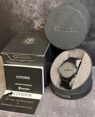 Citizen Chandler Eco-Drive Chronograph B612-R007670 Black IP Watch • Box/Papers