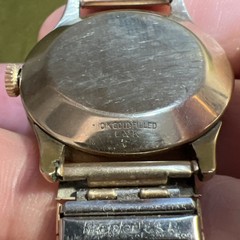 10K GF Hallmark Triple Calendar Date Vintage Bumper 1950s Swiss ALL WORKS WELL!!