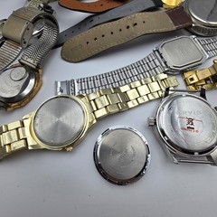 Men’s Watch Lot Parts Repair Untested Digital Quartz Vintage Mixed Brands 1.14 l