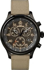 Timex Expedition Field Chronograph Black Dial Nylon 43 mm Men’s Watch TW4B10200