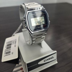 CASIO sports digital watch A-158WA-1UWDF Unisex SILVER Original New