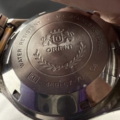 Vintage Orient Crystal 3 Star Automatic Two Tone Dial Day/Date 36mm Men’s Watch