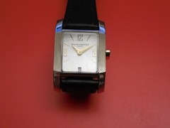 BAUME MERCIER 18K DIAMOND / STEEL 22MM DIAMANT WATCH WITH DATE