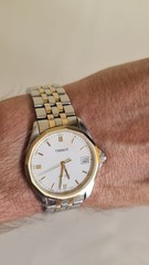 Tissot PR100 Men’s Swiss Quartz Watch 35mm White Dial Two-Tone Sapphire Date