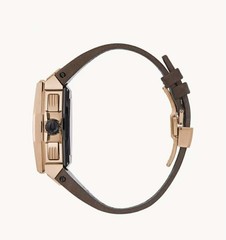 Bulova Precisionist X 10th Anniversary Rose Gold/Brown Watch 98b356