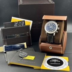 Breitling Navitimer World GMT Chronograph Black Dial 46mm A24322 – Box & Papers