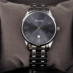 Bulova Classic 96B261 Gray Dial Silver-Tone Stainless Steel Quartz Men’s Watch