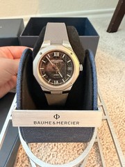 Baume & Mercier Riviera Smokey Gray Unisex Adults Watch – M0A10720