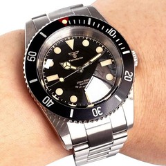 Tandorio new Japan NH35A 38mm Bubble Domed Diving Watch 20ATM Sapphira Crystal