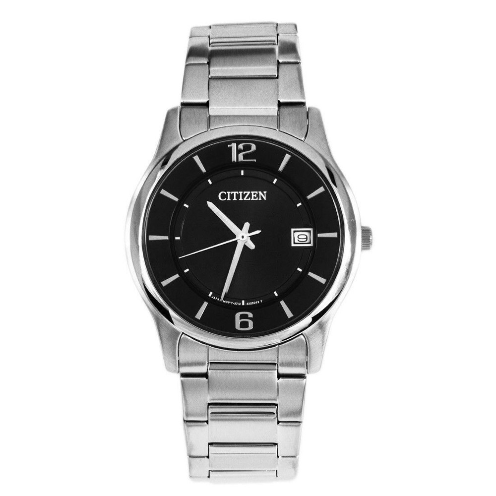 Citizen Men’s Classic Black Dial Watch Quartz Mineral Crystal BD0020-54E