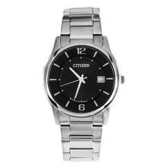 Citizen Men’s Classic Black Dial Watch Quartz Mineral Crystal BD0020-54E