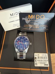 MIDO Multifort Automatic Blue Dial Ref. M038.424.11.041.00 Full Kit 42mm Watch