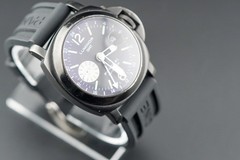 Panerai Luminor Gmt Automatic Black Dial on Leather PAM00088