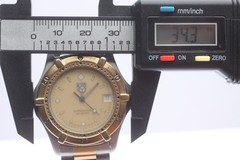 Vintage [Near MINT] Tag Heuer Professional 964.013F Gold Dial Quartz Men’s Watch