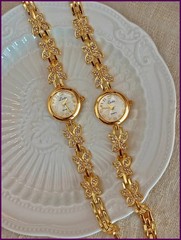 1 Piece of French Gold Inlaid Dazzling Rhinestone Butterfly-Shaped Women’s