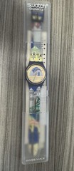 Swatch Backstage S321 Quartz Wristwatch Swiss Made Buildings Theme Boxed