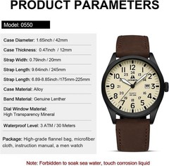 LN LENQIN Mens Watches Unisex Military Sport Nylon Strap Stylish Luminous