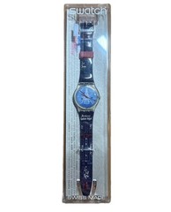 Swatch Paris Eiffel Tower Quartz Wristwatch Water-Resistant NEW In Box