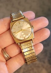 1966 Vintage Bulova Swiss Made Mens Asymmetrical – Mechanical Wind Up Runs