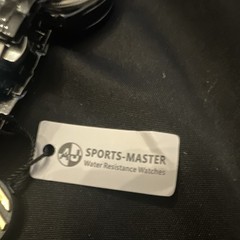 AJ Sports-Master Chronograph Quartz Water-Resistant Purple Dial Black Bracelet