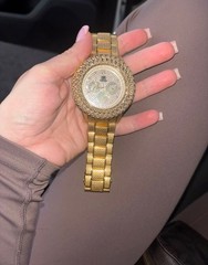 Men’s watch, gold plated, diamonds from Icetime
