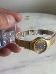 Vintage Seiko Rainbow 1104-7130 Ladies Mechanical Wind Gold Tone 21.5mm