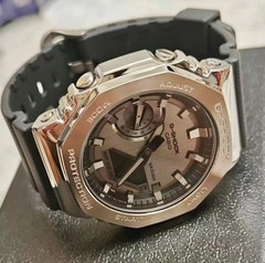 Casio G-Shock GA-2100 Silver Case Black Dial Quartz Men Watch New With Original