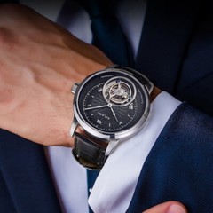 AILANG Sapphire Crystal Hollow Out Waterproof Tourbillon Manual Mechanical Watch