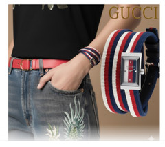 GUCCI Luxury Waterproof Sapphire Crystal Watch Quartz Ladies YA147502 Authentic