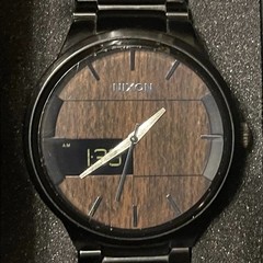 Nixon The Spencer Trade the Gnar Wood Grain Men’s Analog Digital Watch RUNS