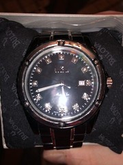 Bulova 42MM Men Marine Star Diamond Accent Two Tone Stainless Steel Watch 98D107