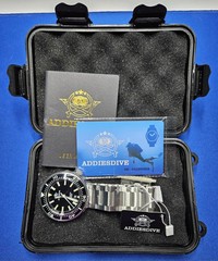 New ADDIESDIVE 1000M Tuna Diver Sapphire Watch Miyota Citizen Automatic Black