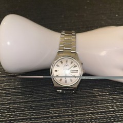 Vintage Orient Automatic Watch 21 Jewels Day Date Stainless Steel Japan Running