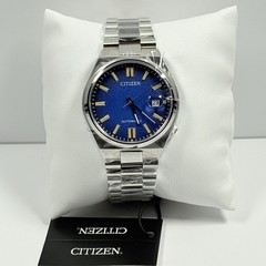New-Citizen Tsuyosa NJ0151-88L Automatic Sunray Blue Dial Stainless Men’s Watch