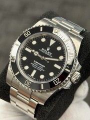 MINT 2019 Rolex No Date Submariner 114060 Oyster Black Box Papers Steel Watch