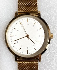 Women’s IBSO Boerni Aibisino White Dial Gold Tone Mesh Bracelet Watch